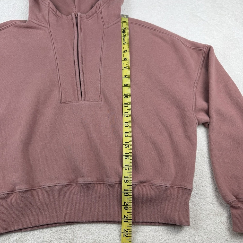 Abercrombie and Fitch Soft A&F Sunday Half-zip Hoodie Pinkish Women's Size M - Picture 13 of 14
